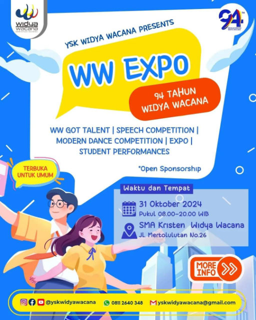 berita, Rayakan HUT Ke-94 Tahun Sekolah Kristen Widya Wacana, sma widya wacana, widya wacana, ysk,  yayasan sekolah kristen, yayasan, surakarta, sma