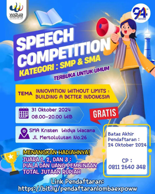 berita, Rayakan HUT Ke-94 Tahun Sekolah Kristen Widya Wacana, sma widya wacana, widya wacana, ysk,  yayasan sekolah kristen, yayasan, surakarta, sma