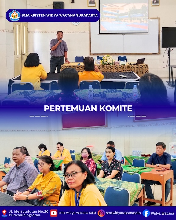 berita, Rapat Pleno Khusus Komite Tahun 2025, sma widya wacana, widya wacana, ysk,  yayasan sekolah kristen, yayasan, surakarta, sma