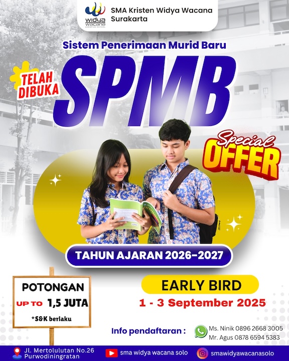 berita, sma widya wacana, widya wacana, ysk,  yayasan sekolah kristen, yayasan, surakarta, sma