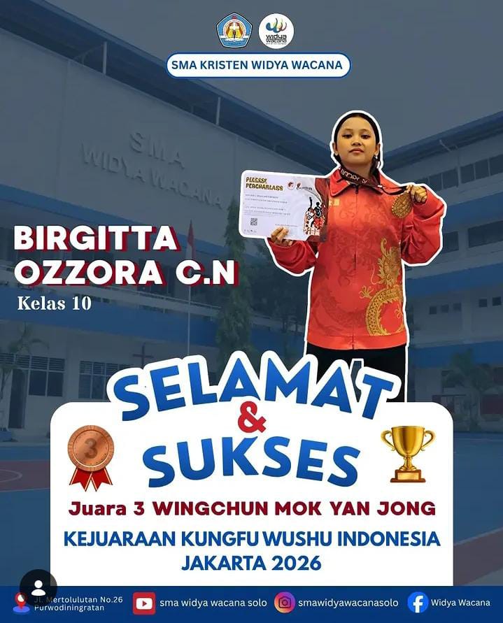 prestasi, , sma widya wacana, widya wacana, ysk,  yayasan sekolah kristen, yayasan, surakarta, sma